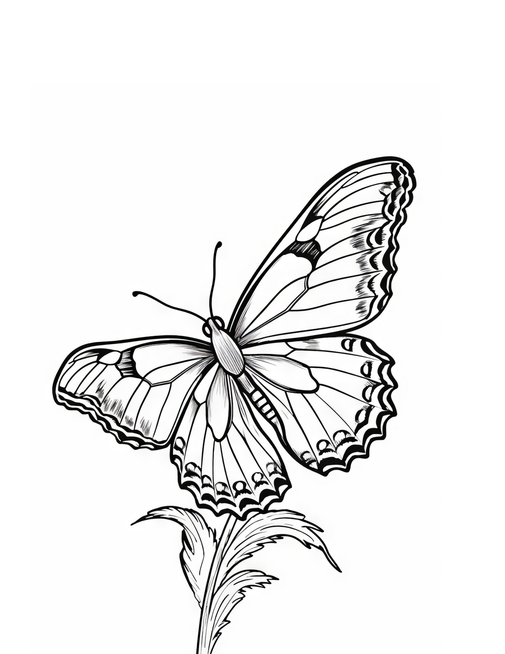 Butterflies Coloring Book