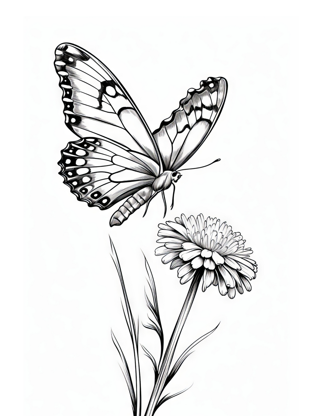 Butterflies Coloring Book