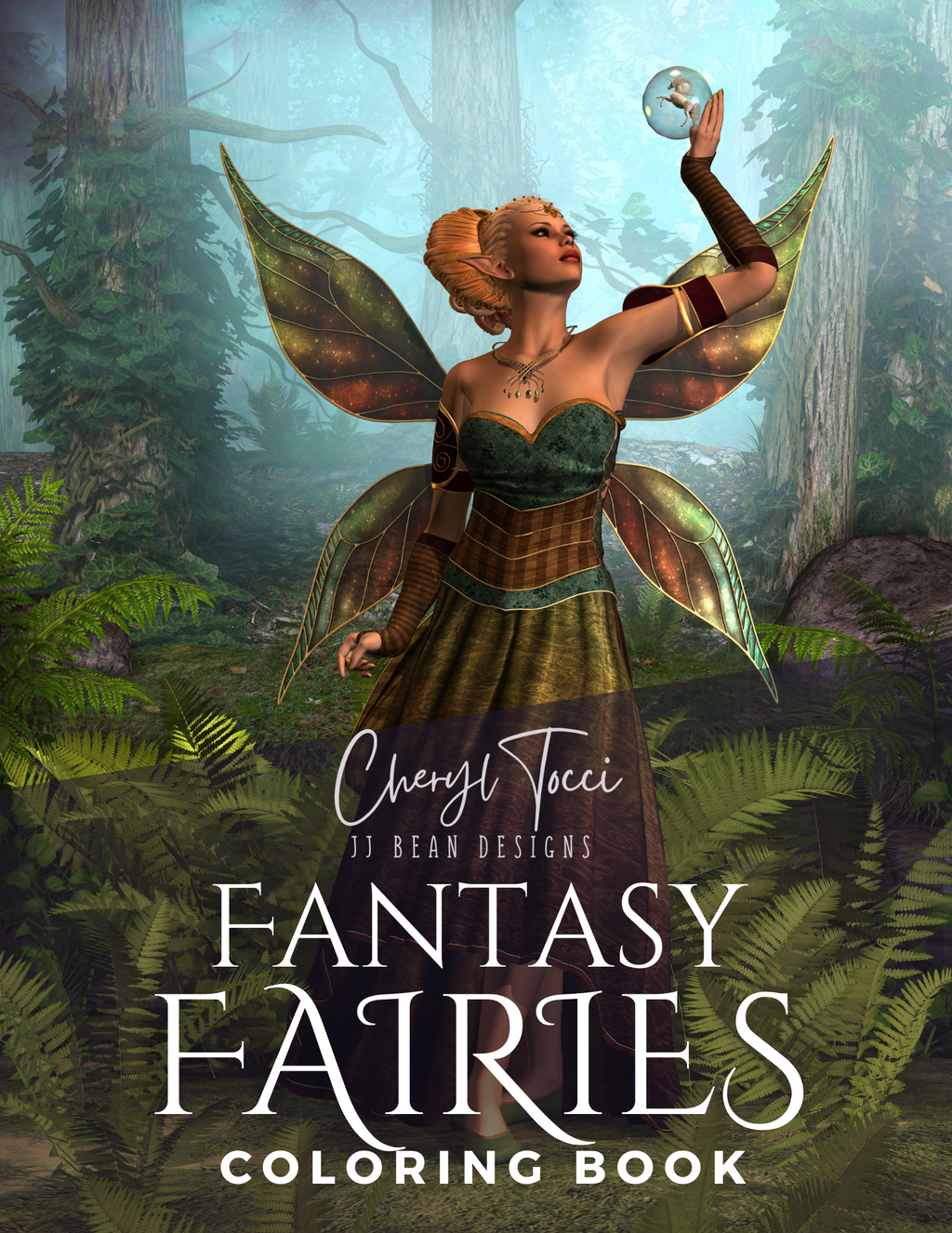 Fantasy Fairies Coloring Book