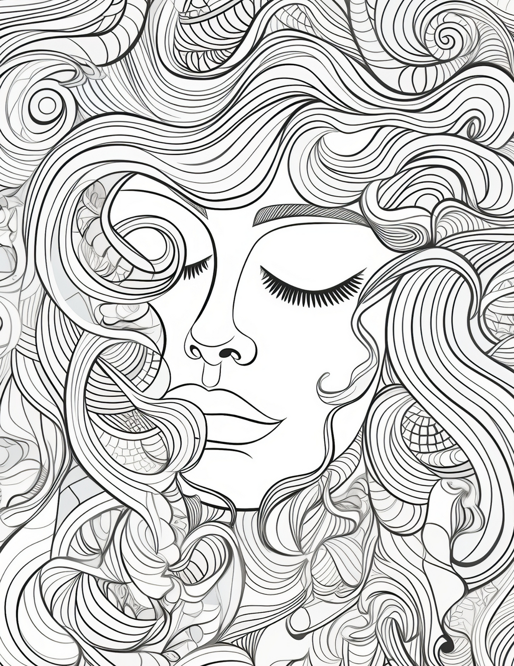 Calming Waves Coloring Book