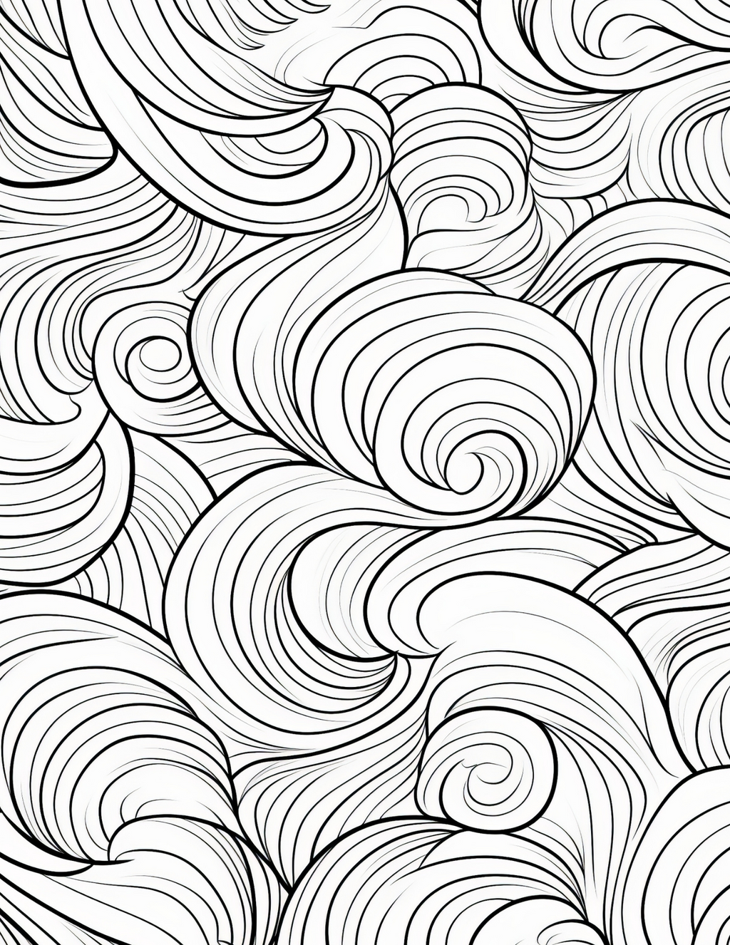 Calming Waves Coloring Book