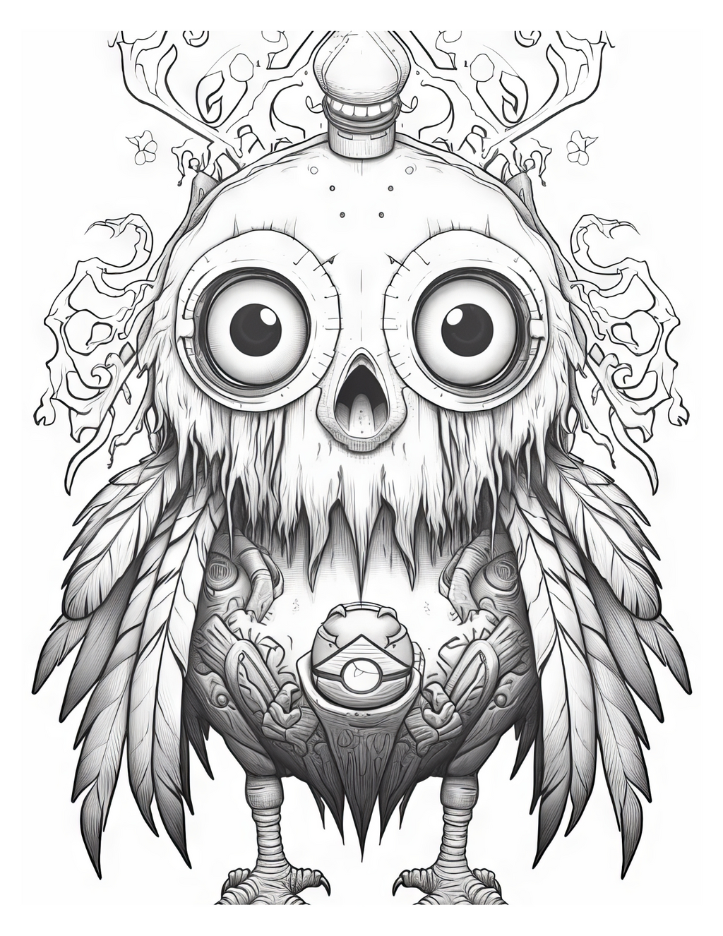 Creepy Cute Animals Coloring Book