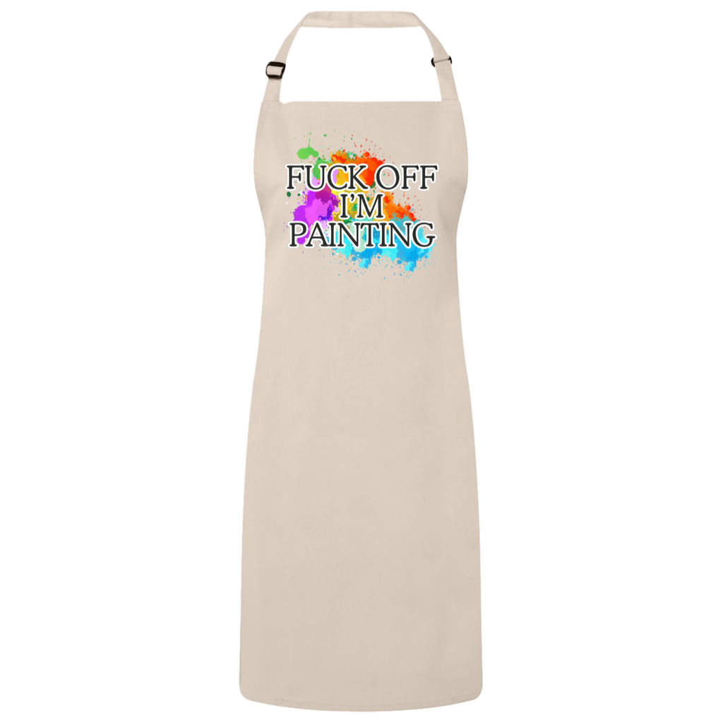 Fuck Off I'm Painting Sustainable Unisex Bib Apron