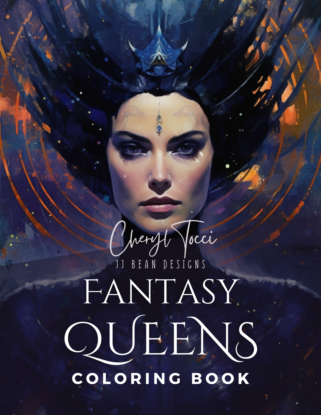 Fantasy Queens Coloring Book